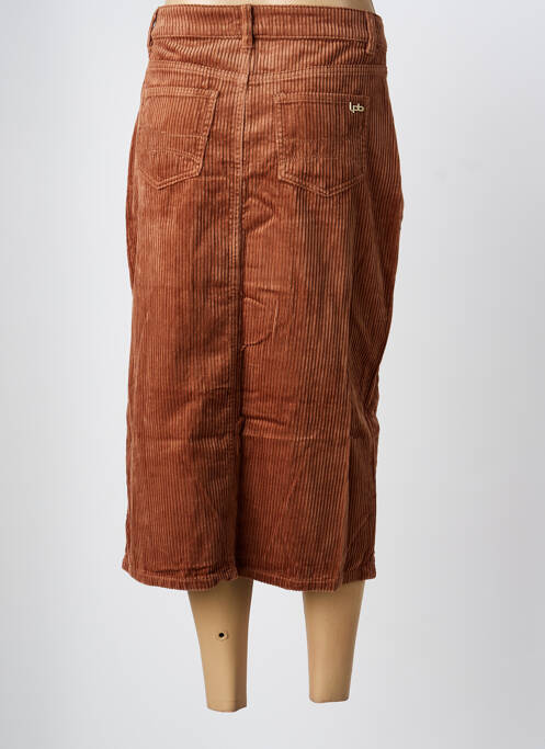 Jupe mi-longue marron LPB femme