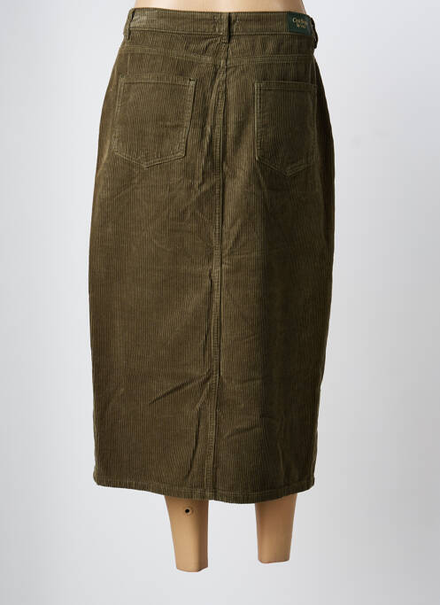 Jupe mi-longue vert C'EST BEAU LA VIE femme