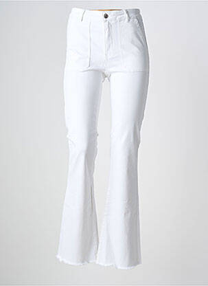 Jeans bootcut taille haute taille haute blanc LES P'TITES BOMBES femme