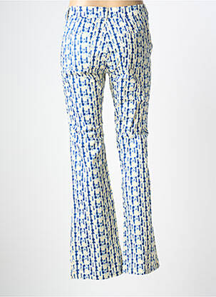 Pantalon flare stretch taille haute bleu LES P'TITES BOMBES femme