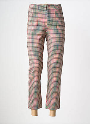 Pantalon 7/8 taille haute taille haute beige GARCIA femme