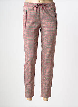 Pantalon 7/8 stretch taille normale rouge OLSEN femme