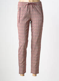 Pantalon 7/8 stretch taille normale rouge OLSEN femme