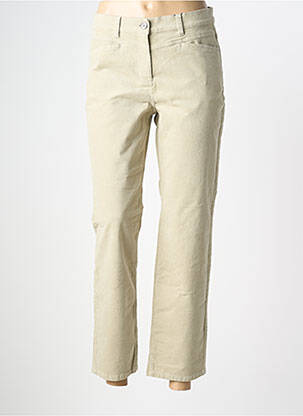 Pantalon 7/8 stretch taille normale vert OLSEN femme