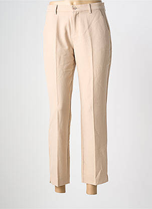 Pantalon 7/8 taille haute taille haute beige JENSEN femme