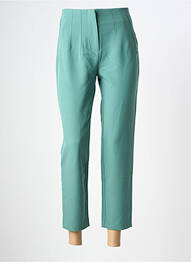 Pantalon 7/8 taille haute taille haute vert GARCIA femme