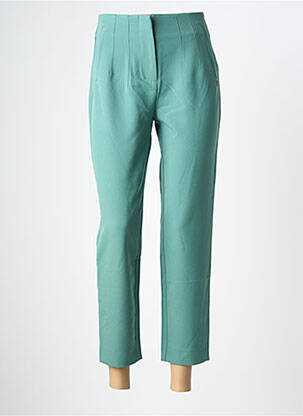Pantalon 7/8 taille haute taille haute vert GARCIA femme