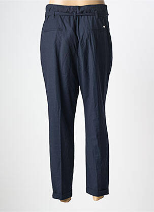 Pantalon 7/8 tissage popeline taille normale bleu LES P'TITES BOMBES femme