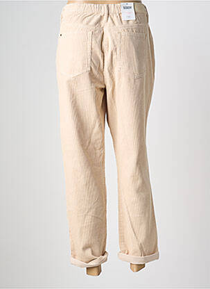 Pantalon droit stretch taille normale beige C'EST BEAU LA VIE femme