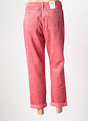 Pantalon droit stretch taille normale rose C'EST BEAU LA VIE femme
