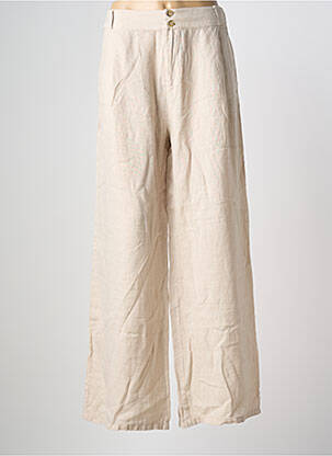 Pantalon large beige SYSTEMACTION femme