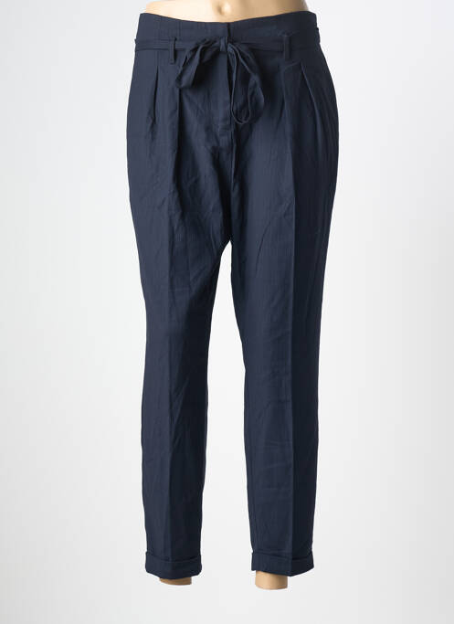 Pantalon 7/8 tissage popeline taille normale bleu LES P'TITES BOMBES femme