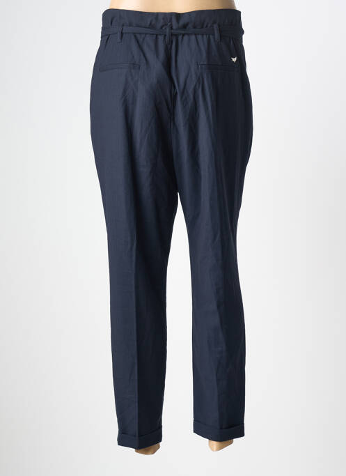 Pantalon 7/8 tissage popeline taille normale bleu LES P'TITES BOMBES femme