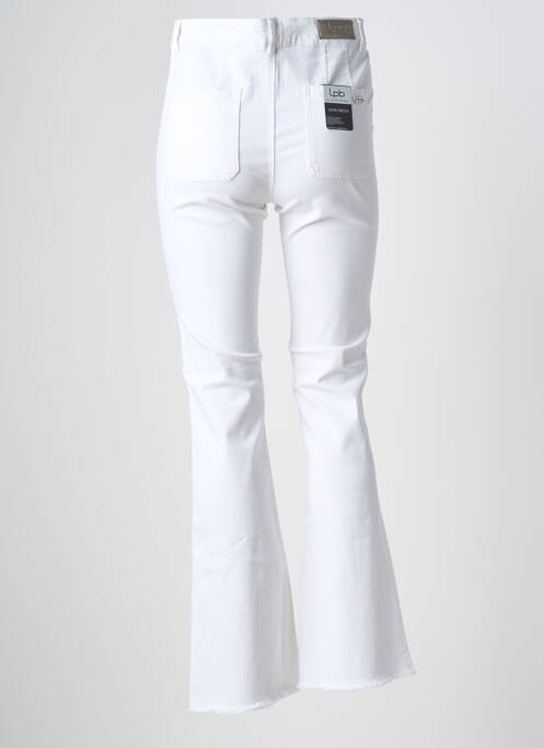 Jeans bootcut blanc LES P'TITES BOMBES femme