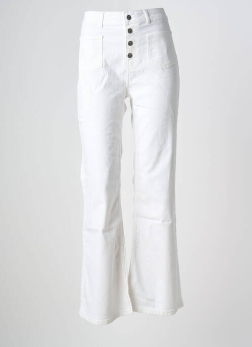 Jeans bootcut blanc SYSTEMACTION femme