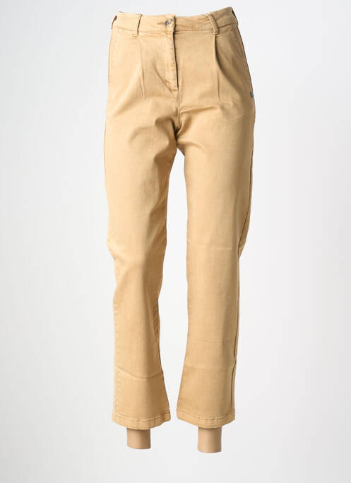 Pantalon 7/8 beige fonce GARCIA femme