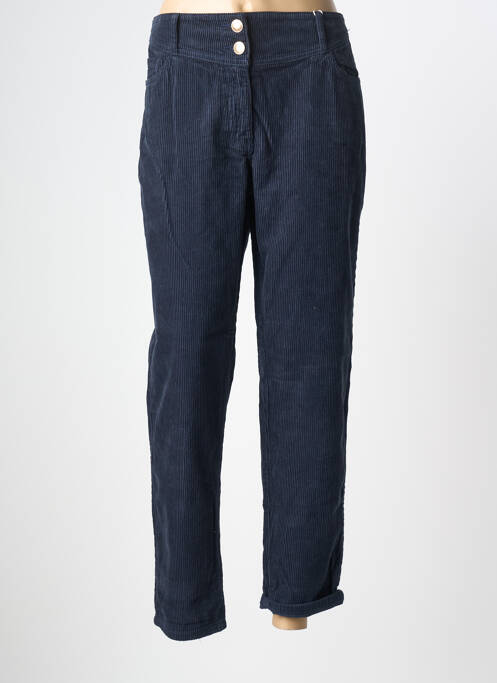 Pantalon droit bleu C'EST BEAU LA VIE femme