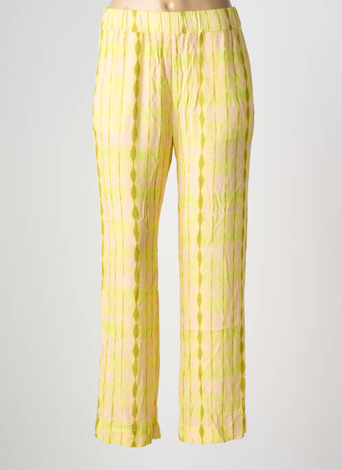 Pantalon droit jaune SYSTEMACTION femme