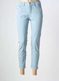 Jeans coupe slim stretch taille haute bleu JENSEN femme