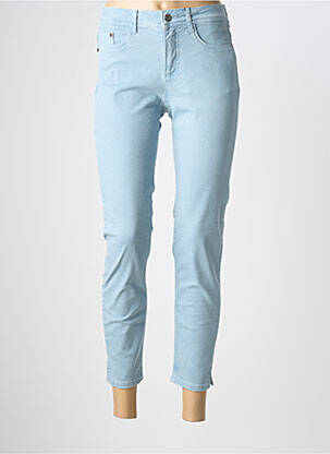 Jeans coupe slim stretch taille haute bleu JENSEN femme