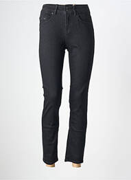 Jeans coupe slim stretch taille haute noir GARCIA femme
