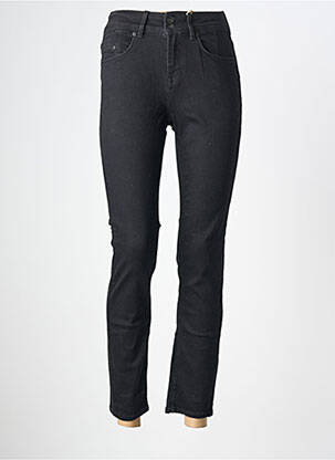 Jeans coupe slim stretch taille haute noir GARCIA femme