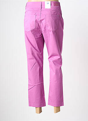Pantalon 7/8 tissage popeline taille normale violet C'EST BEAU LA VIE femme