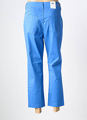 Pantalon 7/8 tissage popeline taille normale bleu C'EST BEAU LA VIE femme