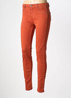 Jeans skinny taille haute taille haute orange C'EST BEAU LA VIE femme