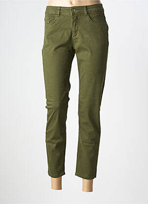 Jeans coupe slim stretch taille normale vert JENSEN femme
