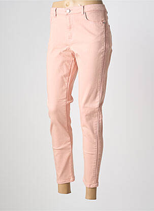 Jeans coupe slim stretch taille normale rose C'EST BEAU LA VIE femme