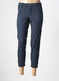 Pantalon 7/8 taille à pinces taille normale bleu LES P'TITES BOMBES femme