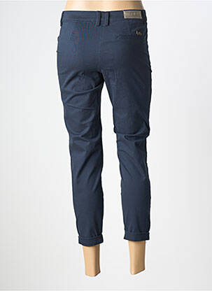 Pantalon 7/8 taille à pinces taille normale bleu LES P'TITES BOMBES femme