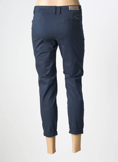 Pantalon 7/8 taille à pinces taille normale bleu LES P'TITES BOMBES femme