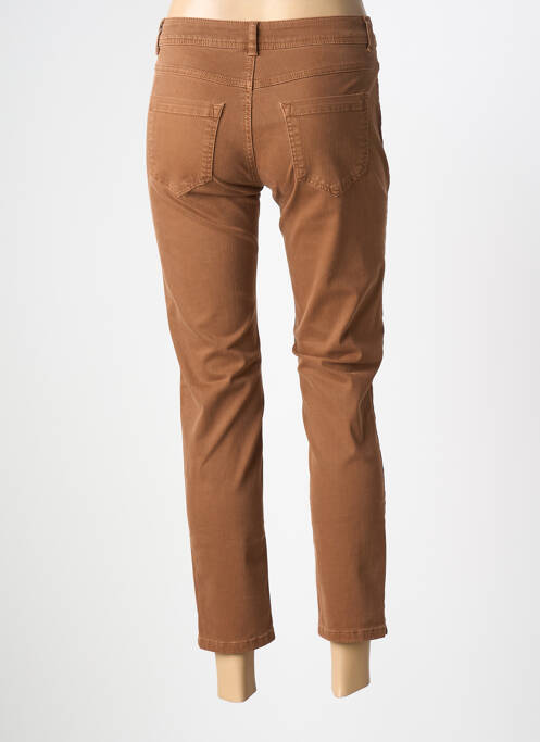 Jeans coupe slim marron JENSEN femme