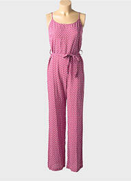 Combi-pantalon fines bretelles fines bretelles rose SYSTEMACTION femme