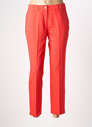 Pantalon 7/8 stretch taille normale rouge OLSEN femme