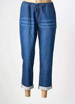 Pantalon 7/8 stretch taille normale bleu OLSEN femme