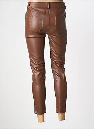 Pantalon 7/8 stretch taille normale marron LPB femme