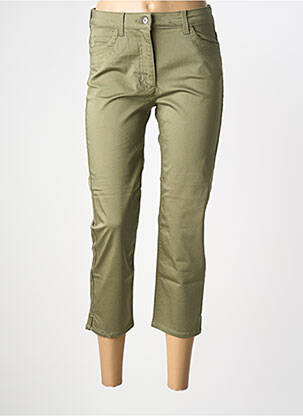 Pantacourt stretch taille normale vert OLSEN femme
