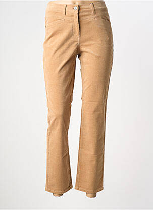 Pantalon 7/8 stretch taille normale marron OLSEN femme