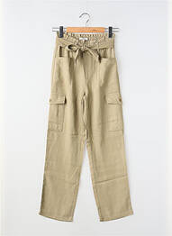 Pantalon cargo taille élastique taille normale vert GARCIA femme