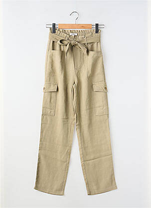 Pantalon cargo taille élastique taille normale vert GARCIA femme