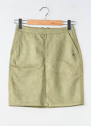 Jupe courte coupe droite vert GARCIA femme