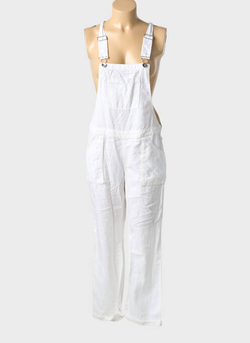 Salopette coupe droite fines bretelles blanc LPB femme