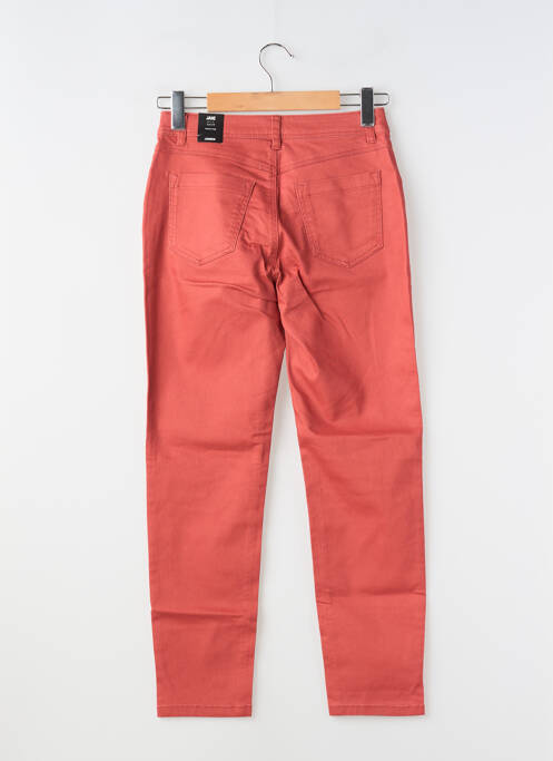 Pantalon slim tissage popeline taille normale orange JENSEN femme