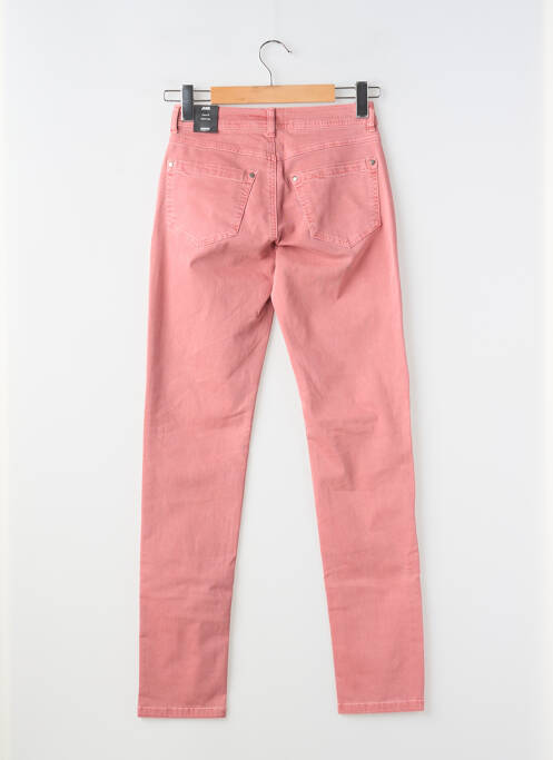 Pantalon slim tissage popeline taille normale rose JENSEN femme