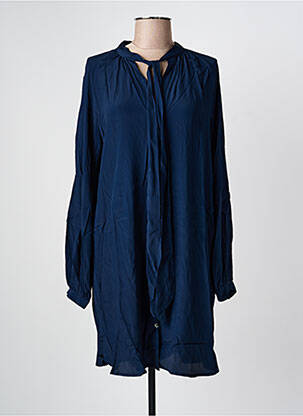 Robe courte manches longues manches longues bleu OTTOD'AME femme