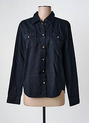 Chemisier coupe cintrée manches longues noir SWILDENS femme
