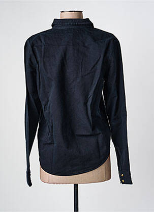 Chemisier coupe cintrée manches longues noir SWILDENS femme